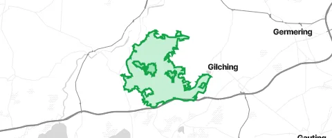 Gassi-Ort Bernrieder Wald in Gilching