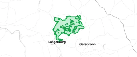 Gassi-Ort Brüchlinger Wald in Langenburg