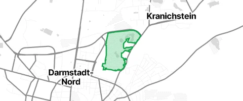 Gassi-Ort Bürgerpark Nord in Darmstadt