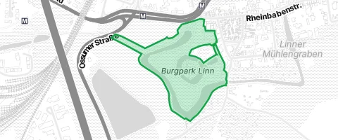 Gassi-Ort Burgpark Linn in Krefeld