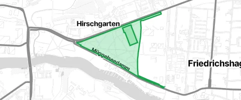 Gassi-Ort Hirschgartendreieck in Berlin