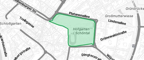 Gassi-Ort Hofgarten / Schöntal in Aschaffenburg