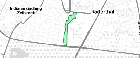 Gassi-Ort Hundefreilauffläche Grünzug Süd in Köln