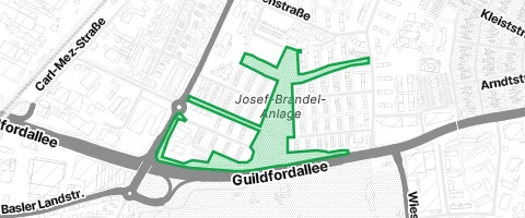 Gassi-Ort Josef-Brandel-Anlage in Freiburg im Breisgau