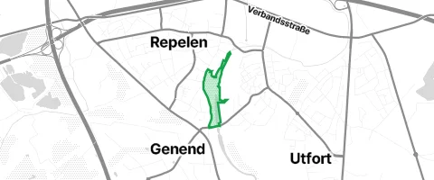 Gassi-Ort Jungbornpark in Moers