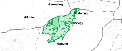 Gassi-Ort Kreuzlinger Forst in Krailling