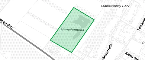 Gassi-Ort Marschenpark in Niebüll