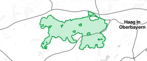 Gassi-Ort Schachenwald in Haag in Oberbayern