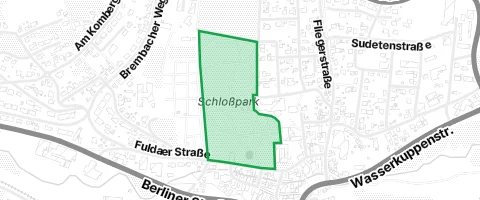 Gassi-Ort Schloßpark in Gersfeld