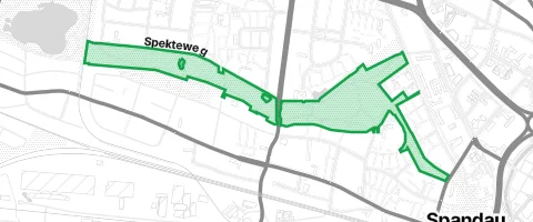 Gassi-Ort Spektegrünzug in Berlin