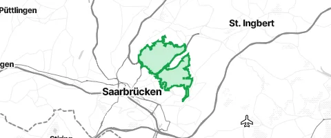 Gassi-Ort St. Johanner Stadtwald in Saarbrücken