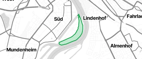 Gassi-Ort Stadtpark Parkinsel in Ludwigshafen am Rhein