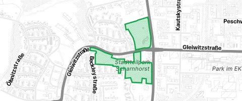 Gassi-Ort Stadtteilpark Scharnhorst in Dortmund